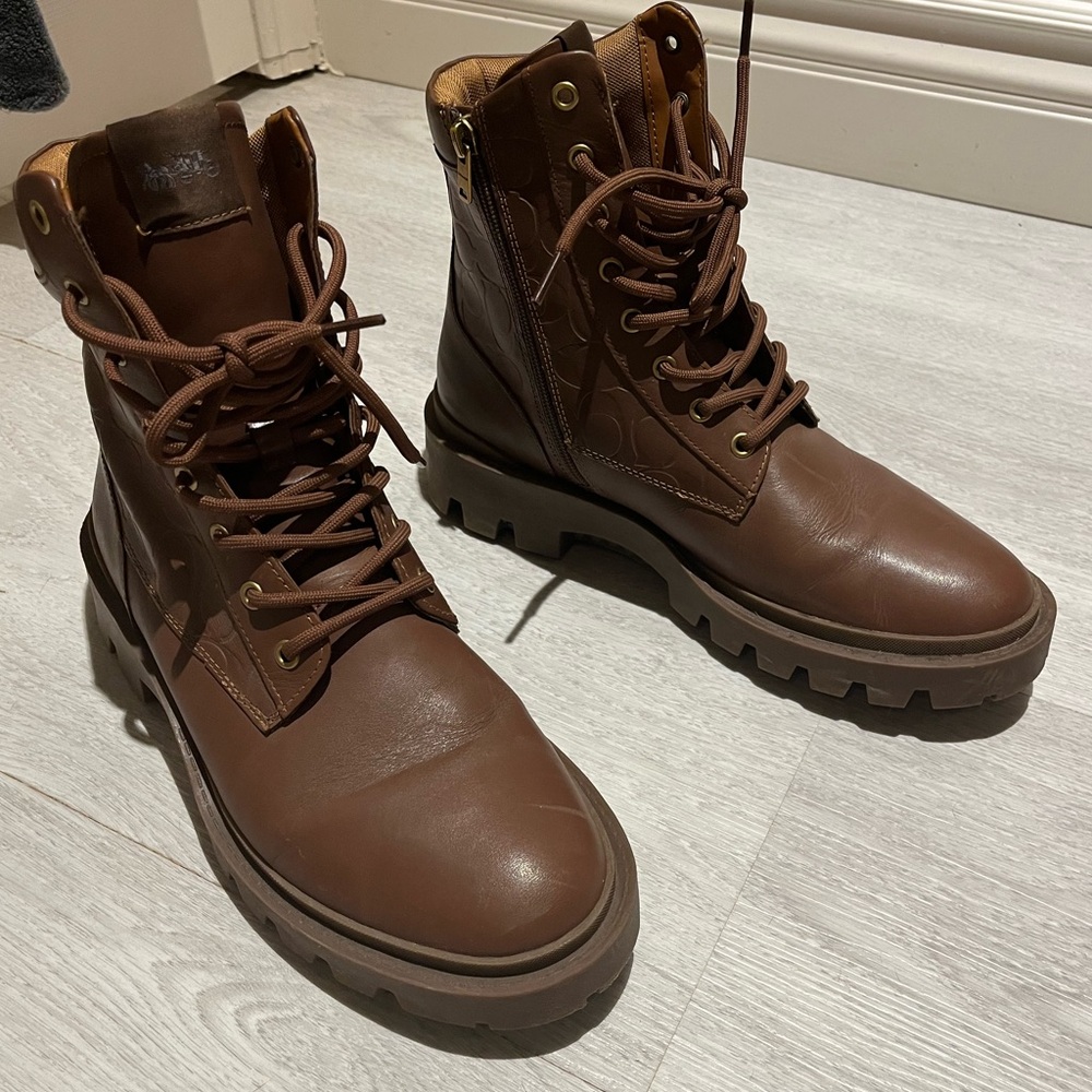 Mens Coach Saddle Brown Mens Boot